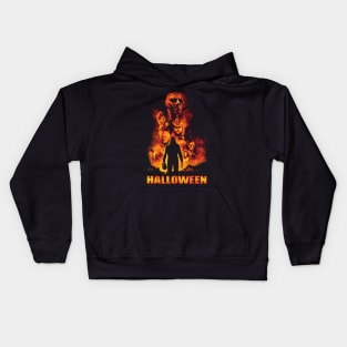 Retro Halloween Movie Kids Hoodie